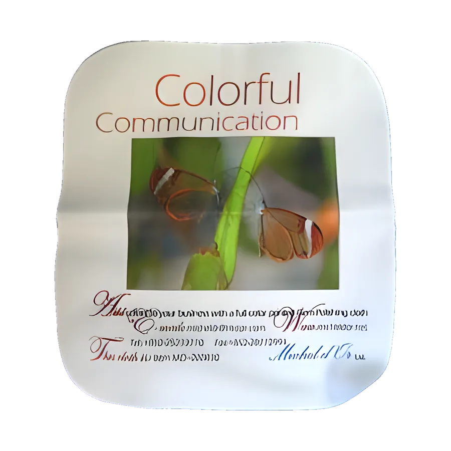 Gem polishing cloth printed in full colour